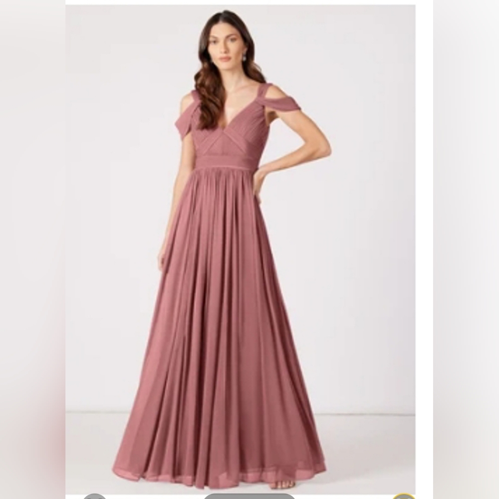 Azazie Desert Rose Calla Dress Bridesmaid Prom Graduation Dress